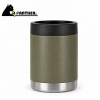 Refroidisseur de canettes personnalisé avec logo pour cadeaux promotionnels, support isotherme en acier inoxydable 304 avec marquage latéral et inférieur, options de boîte personnalisée