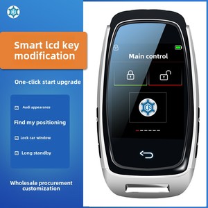 Hot-Selling Boshivin Smart Digital 4-Button Start Touch LCD <strong>Key</strong> CF920 Silver/Black for Men <strong>Audi</strong> Automotive Supplies Classy <strong>Key</strong> - Product Image 5