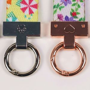 Exquisite Printed Custom Logo Wristlet Short <b>Lanyard</b> Keychain With Personalized Alloy Clip - Product Image 3