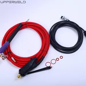 Juego de soplete de soldadura refrigerado por aire, Kit de soplete de soldadura WP-26FV TIG con válvula de Gas de cabeza Flexible - Product Image 4