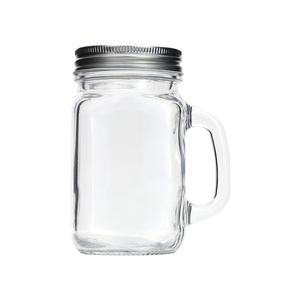 Glass Mason Jar With Handle Fermentation Weights Glass Jar With Handle Food Fermenting Kit For Wide Mouth Mason Jar