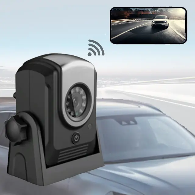 Vehicle Battery Powered Exterior Wireless Wifi Magnetic Backup Camera For Car