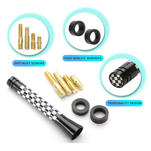 <span class=keywords><strong>Antenne</strong></span> courte de voiture 3 ''(78mm) Décorations d'antennes de signal de style drapeau de haute qualité compatibles avec <span class=keywords><strong>MINI</strong></span> <span class=keywords><strong>Cooper</strong></span> tous les modèles - Product Image 2