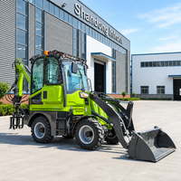 Livraison Gratuite Mini-chargeuse-pelleteuse compacte 4x4 à direction intégrale avec godet et accessoires
