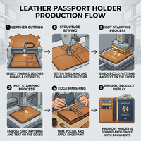 Porte-passeport en cuir, étui de voyage, batterie externe, blocage RFID, fermeture éclair unique, pour documents de voyage, cartes et argent