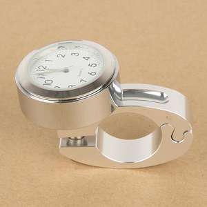 TCMT XF111714-W universel 7/8 "à 1" <span class=keywords><strong>moto</strong></span> Chrome Cruiser <span class=keywords><strong>guidon</strong></span> barre montage horloge <span class=keywords><strong>montre</strong></span> - Product Image 6