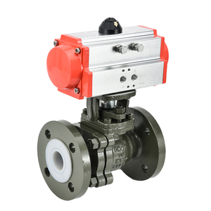 Minasu Q641F-16P/C <span class=keywords><strong>DN</strong></span> 20 đôi diễn xuất khí nén hai cách kẹp bóng van đúc thép <span class=keywords><strong>L</strong></span>/t Loại PTFE niêm phong 1.6mpa hoạt động - Product Image 3