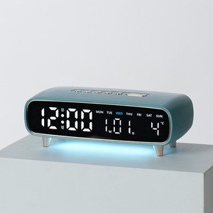 Réveil LED de luxe Huayang 2819 avec minuterie, 3 niveaux de luminosité, sortie USB, lumière d'ambiance, cadeau pour la maison - Product Image 6