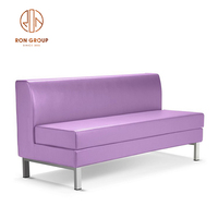 Prix d'usine, prix bas, mobilier moderne pour discothèque, restaurant, bar, salon, banc double face rose, canapé en cuir PU, sièges de banquette