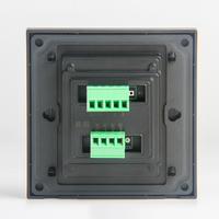 Saklar Lampu Dinding Listrik Panel Logam 8 Tombol Kontak Kering GTD 17X untuk Proyek Hotel