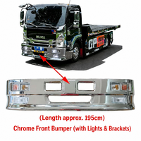 Nouveau pare-chocs avant chromé, panneau d'angle de calandre chromé, clignotant pour camion Isuzu KV100 KV600 700P NPR, pièce de rechange, Chine