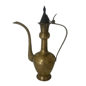 Style traditionnel laiton métal arabe Dallah thé cafetière classique Design de luxe qualité supérieure taille moyenne cuisine théière - Product Image 6