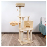 Tour d'arbre à chat de luxe en gros pour usine, grand format, en sisal durable, griffoir et mobilier pour chat