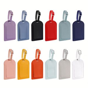 Print Initial Hot Selling Reasonable Price Silicone Luggage Tag Personalized Luggage Tags Pu Leather Luggage Tag Custom logo - Product Image 2