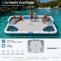 Plateforme de parc aquatique gonflable OEM ODM avec toboggan et ponton de relaxation pour la location en resort, vente en gros et exportation