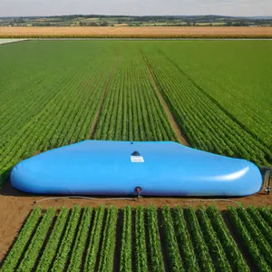 Tanque de água de chuva flexível para irrigação agrícola, tanque de plástico dobrável para armazenamento de água