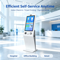Kiosque interactif de gestion des files d'attente pour banques, machine à numéros de file d'attente, système de gestion des files d'attente, écran LCD