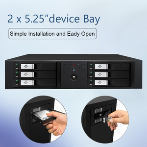 St3530b nhôm nội bộ 3 bay 3.5 inch Sata SAS ổ cứng trao đổi nóng bao vây cho 5.25 khe cắm quang học - Product Image 3