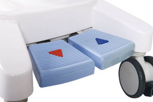 Lit de soins néonatals à levage pour bébé, utilisation hospitalière, ABS, frein à gaz, design confortable pour le diagnostic pédiatrique - Product Image 6