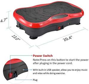 Massageador de Pés Térmico Fabricante <span class=keywords><strong>Crazy</strong></span> Fit Equipamento de Ginástica Placa de Vibração Máquina de Exercício - Product Image 5
