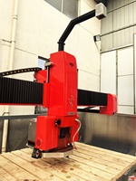 Machine de découpe à pont 5 axes Zeus 5+3 pour granit et marbre, avec caméra HD, ventouse et télécommande, scie à pierre CNC motorisée