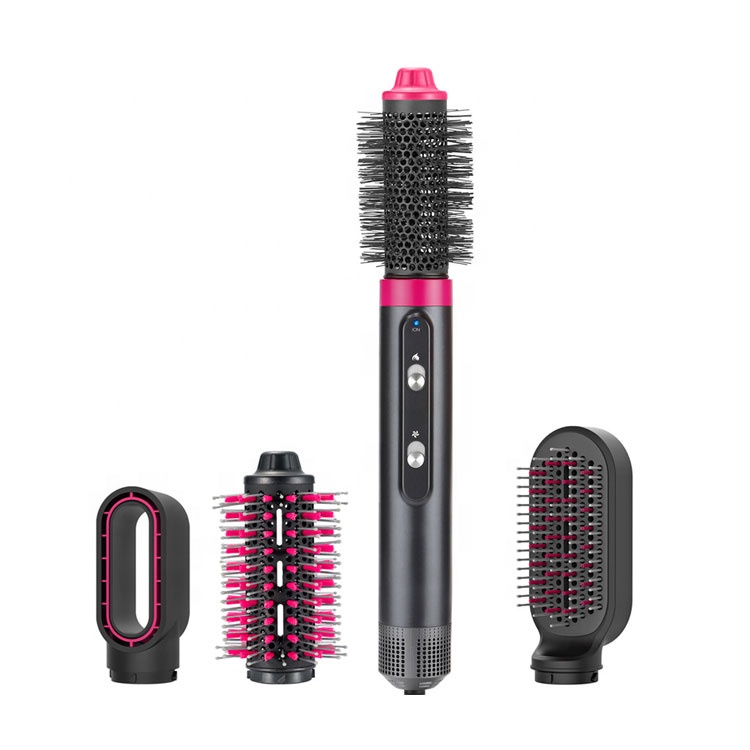 Barberia 5 в 1 двойное напряжение керамический фен выпрямление завивка Стайлинг горячий воздух щетка Airwra стайлер Плойка для волос HS4595