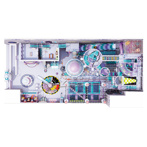 Aire de jeux intérieure Aventure Interstellaire |   Centre de jeux pour enfants personnalisé avec toboggans et trampolines - Product Image 3