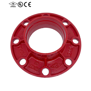 Adaptateur à bride rainurée certifié FM UL, raccords de tuyauterie en fonte ductile pour la protection incendie - Product Image 2