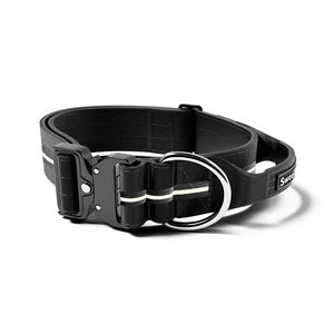 Zware-duty webbing zaklamp USB-lampje lichtgevend <span class=keywords><strong>glow</strong></span>-in-the-dark verlichte Cobra gesp tactische honden LED-halsband met handvat - Product Image 2