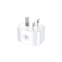 Adaptateur universel Tuya WiFi Prise UK Standard UK Plug Application mobile Commande vocale à distance Prise intelligente sans fil Matériau ignifuge