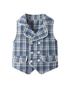 Nuovo <span class=keywords><strong>Elegante</strong></span> <span class=keywords><strong>Completo</strong></span> Formale per Bambini con Papillon, Abbigliamento per Bambini, Camicia a Maniche Lunghe, Gilet a Quadri, Pantaloni, Outfit per Ragazzi - Product Image 2