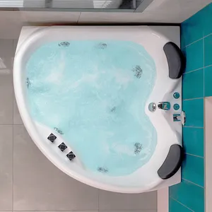 2-Person Indoor Spa Bathtub with Whirlpool Jetted Bath