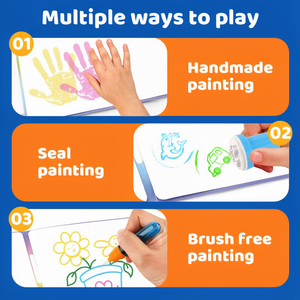 Tableau de Dessin Créatif DIY pour Enfants, Jouet Éducatif et Ludique avec Pinceaux à Eau Magiques en Plastique pour Dessin et Graffiti - Product Image 4