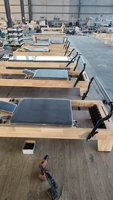 Santé réglable de machine de réformateur en bois durable de studio commercial de Pilates pour l'exercice de réformateur de Pilates
