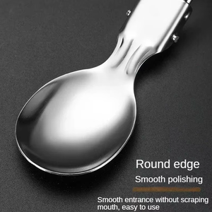 <b>Foldable</b> Tableware 304 Stainless Steel Knife Fork Spoon Student Travel <b>Camping</b> Outdoor Portable Modern Minimalism - Product Image 6