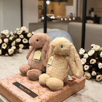 Jouets en peluche lapin à longues oreilles, cadeaux de Noël originaux en gros, lapin de Pâques, jouets anti-stress pour enfants, coton PP lavé, super doux