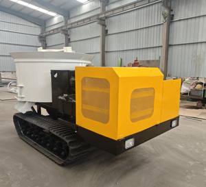 मोबाइल फ्लैट मुंह तैयार मिश्रित कंक्रीट पंप, सभी इलाके क्रॉलर प्रकार इंजीनियरिंग कंक्रीट मिक्सिंग टैंक. - Product Image 3