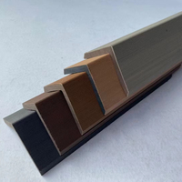 Revêtement de sol et panneau mural en bois et plastique pour l'extérieur Couvre-bord d'angle en L Coin d'extrémité en bois composite