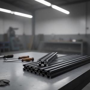 10 pièces de rails linéaires en aluminium anodisé de 47,2 pouces (1200 mm) avec rainures en T 2020 - Product Image 2