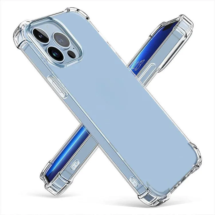 Good Quality Clear Extra 4 Angle Shockproof Phone Case For IPhone 14 13 12 11 Pro Max Mini TPU Transparent Mobile Back Cover