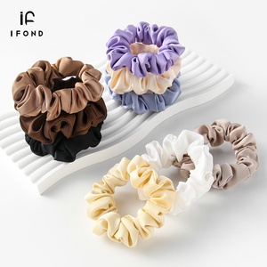 กิ๊บติดผม IFOND ผ้าซาติน สีพื้น เรียบหรู เงางาม นุ่ม ยืดหยุ่นได้ สำหรับ<span class=keywords><strong>ผู้หญิง</strong></span> ใช้ในงานปาร์ตี้หรืองานพรอม - Product Image 1