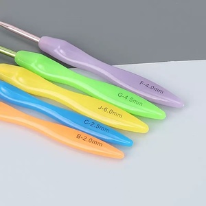Crochets ergonomiques à poignée souple extra longs pour le <span class=keywords><strong>crochet</strong></span> artisanal DIY – Offre spéciale - Product Image 6