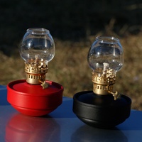 Lampe à huile classique JIFENG JF-1U en laiton de haute qualité pour table, camping, extérieur/intérieur, décoration de maison, Noël