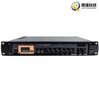 Amplificateur de puissance PA à montage en rack 120W 180W 110V avec contrôle du volume indépendant à deux zones, lecture USB et Bluetooth