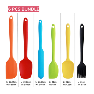 Food-grade Multicolor <b>Silicone</b> Spatula <b>Baking</b> Cooking Mixing High Heat Resistance Non-stick Dishwasher Safe BPA-Free - Product Image 2