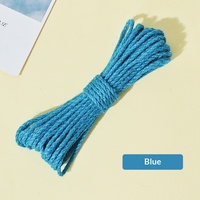 Accessoires pour griffoir et structure d'escalade pour chat DIY faits main, Corde en sisal de 4 mm, Corde de chanvre tressée à la main pour table et chaise, Corde de jute décorative