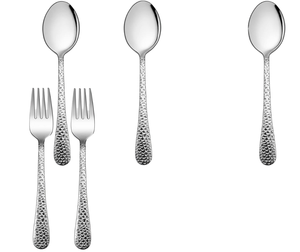 Ensemble de couverts de luxe en acier inoxydable doré, durable, poli miroir - Product Image 1