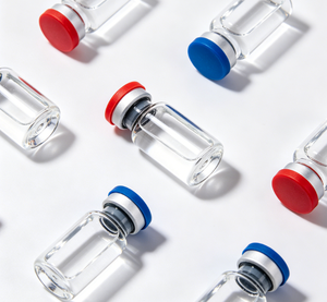 Flacons stériles en borosilicate avec bouchons à clapet rouge/bleu/blanc |   Flacons prêts à l'emploi pour applications cosmétiques et de laboratoire lyophilisées - Product Image 5