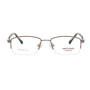 Gafas de metal rectangulares para mujer Grey Jack 5094 con lentes planas y montura mediana - Product Image 5