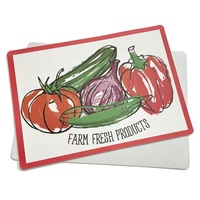 Tapis de table de restaurant lavables écologiques et modernes napperons de fruits en plastique EVA PP pour salle à manger tapis de table personnalisé
